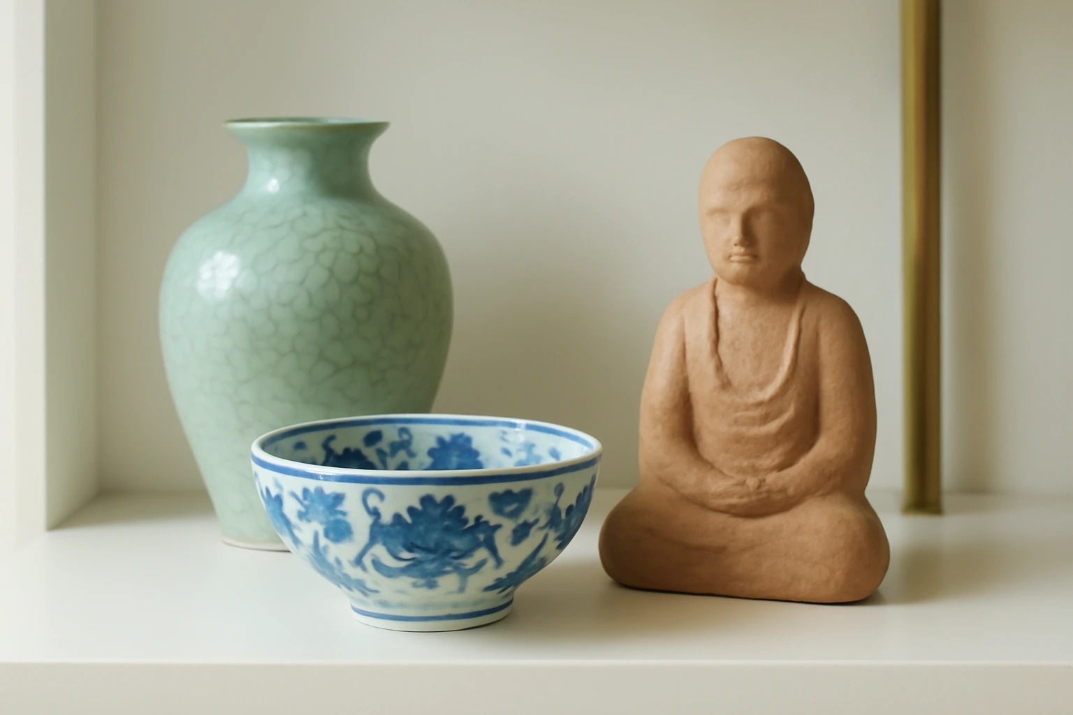 Gốm sứ làm vật phẩm: sành, sứ, gốm men rạn, men lam — phân biệt xương gốm và lớp men để chọn món bền đẹp