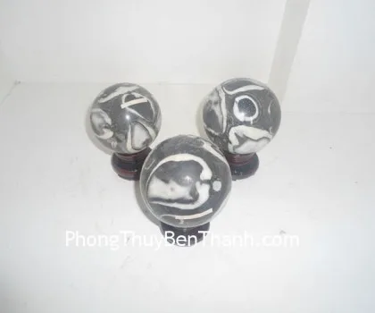 Quả cầu đá mắt mèo vân gỗ M183-S6-1428
